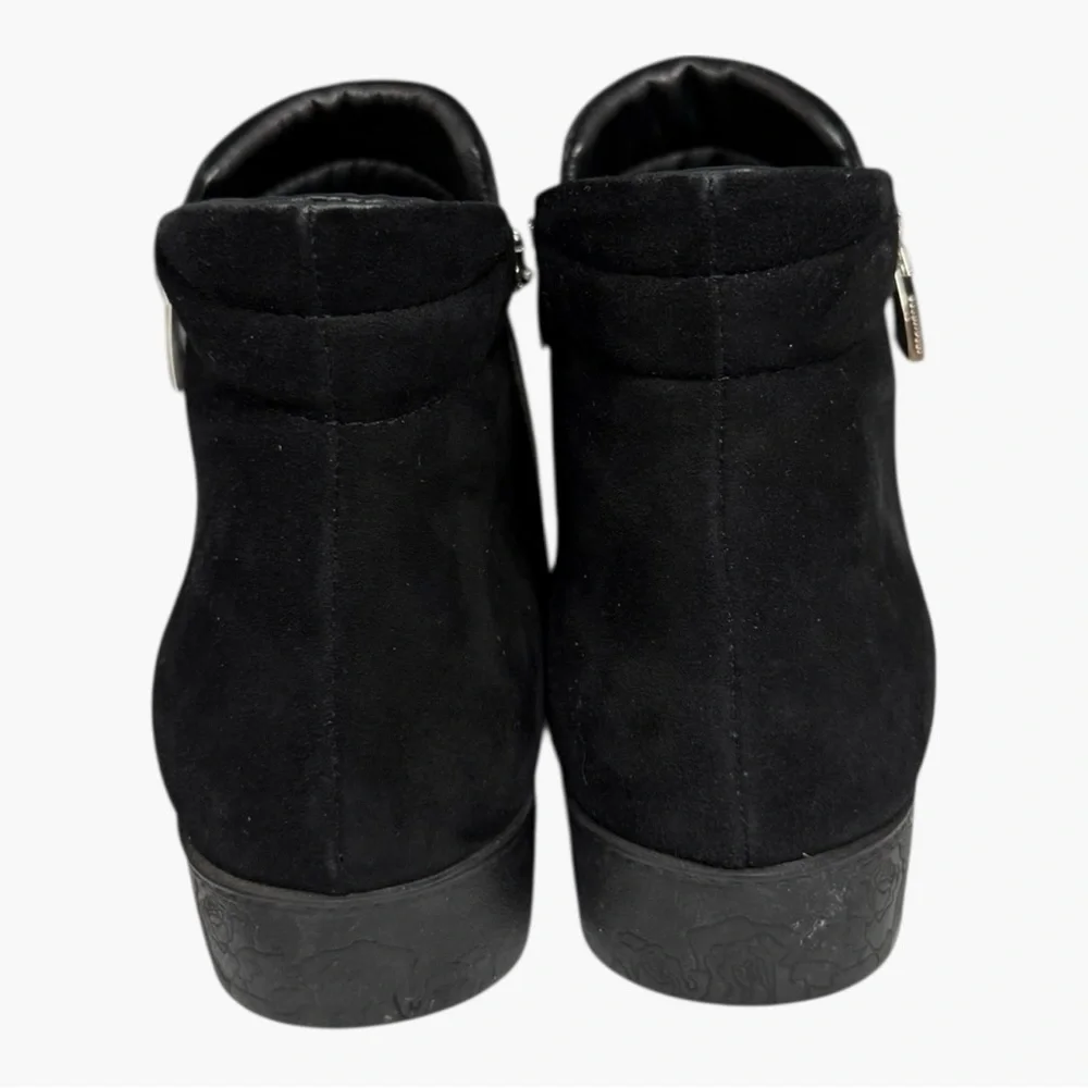 BeautiFeel Black Suede Ankle Boots Brie 1097 Size EU 38 US 7.5/8.0 Casual Winter